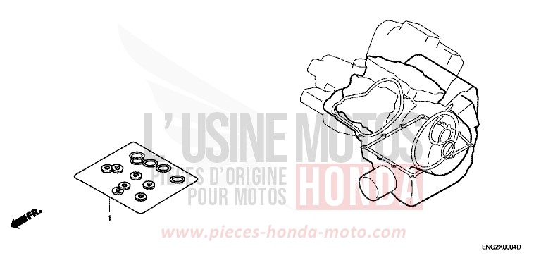 TROUSSE DE JOINT B de Shadow Aero CANDY GLORY RED-U (R101) 2007